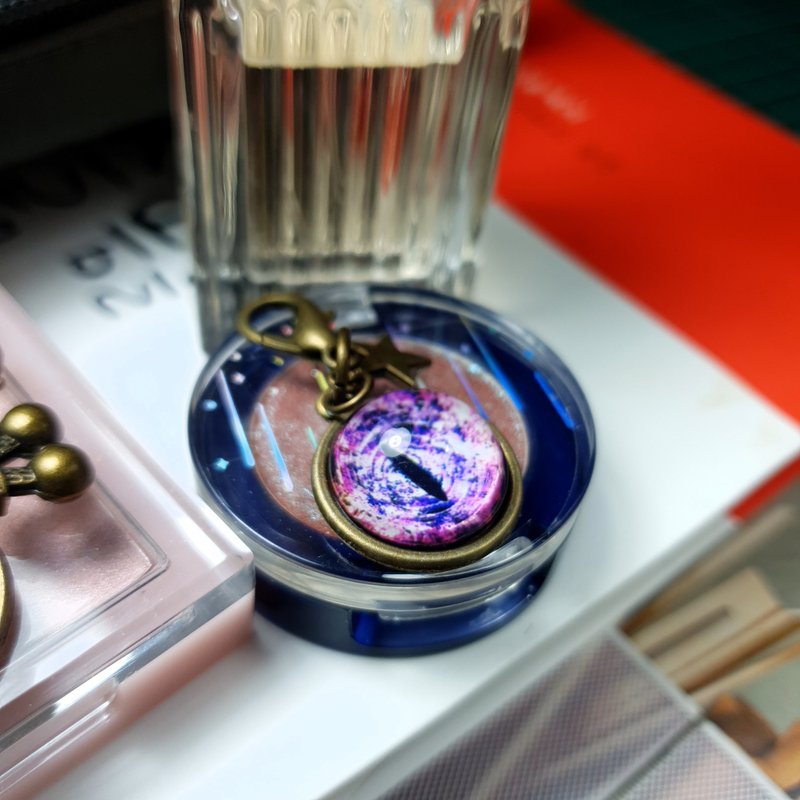 Cat EYE 16mm猫眼 小吊饰 - 吊饰 - 其他金属 多色