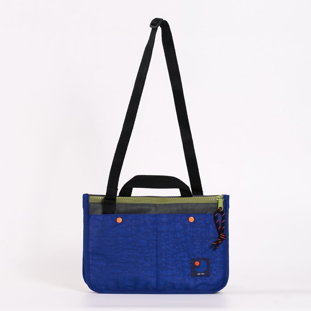 Japfac candy nylon 2nd midnight blue - 侧背包/斜挎包 - 聚酯纤维 蓝色