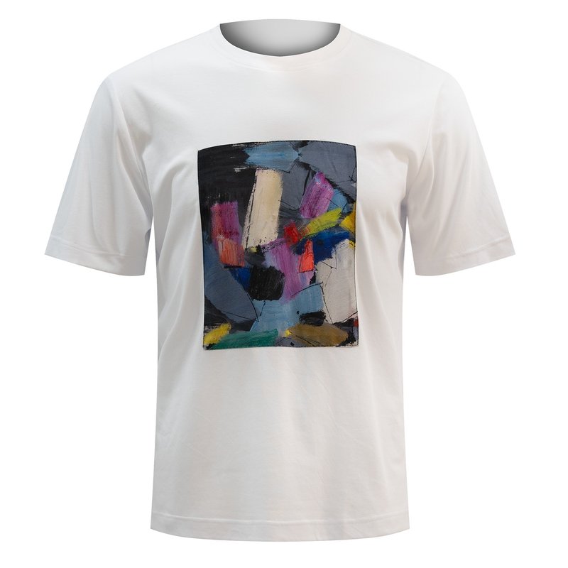 【百衲衣】香港艺术馆IP联乘经典T恤|国潮港风新中式 - 男装上衣/T 恤 - 棉．麻 白色