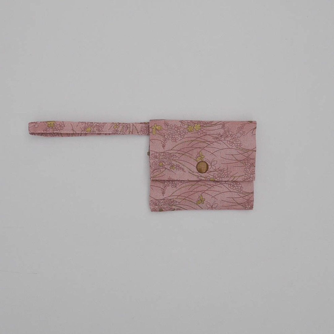 粉色蝴蝶小钱包 - 皮夹/钱包 - 棉 粉红色