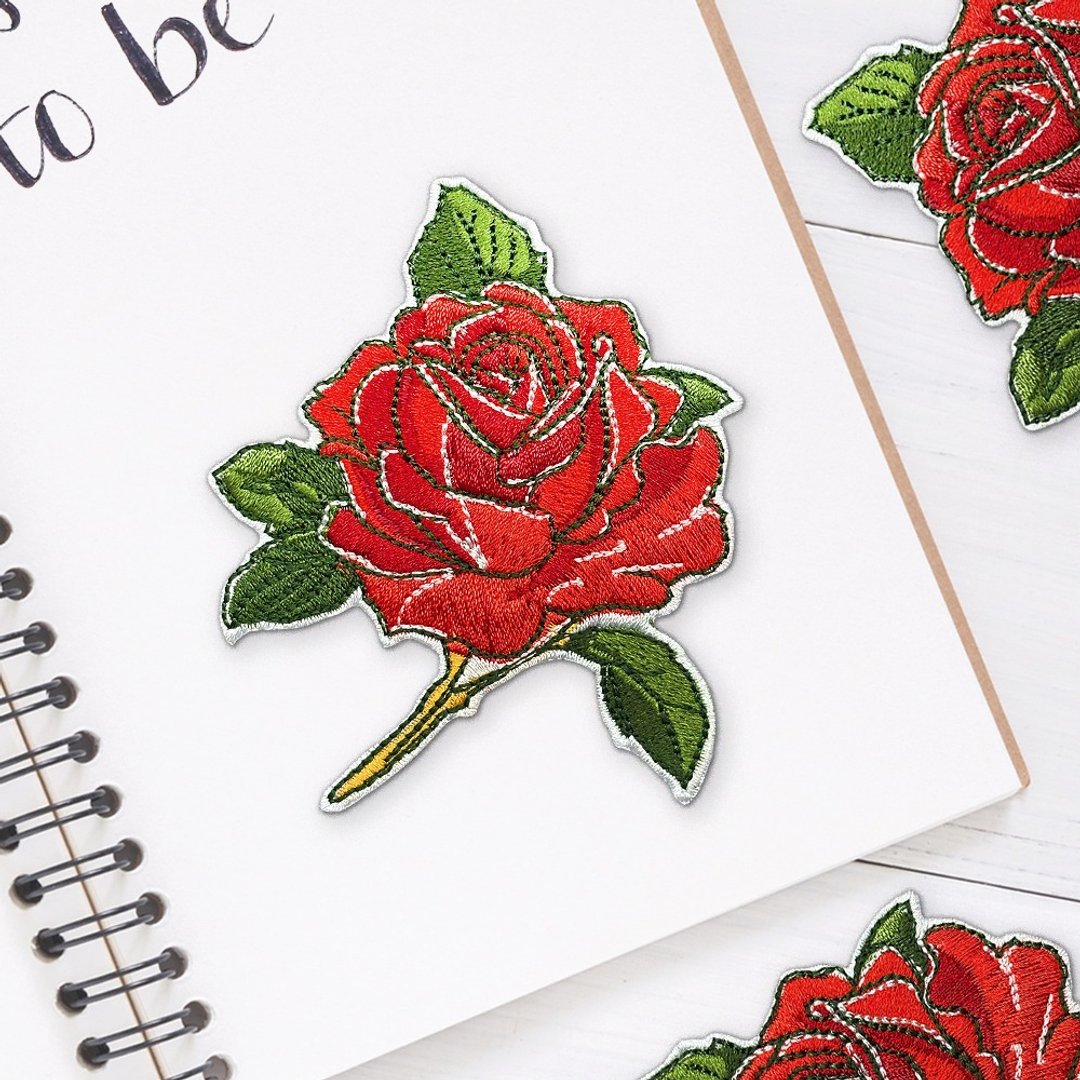 【刺绣布贴】Flower Series - Rose 玫瑰花 - 其他 - 绣线 