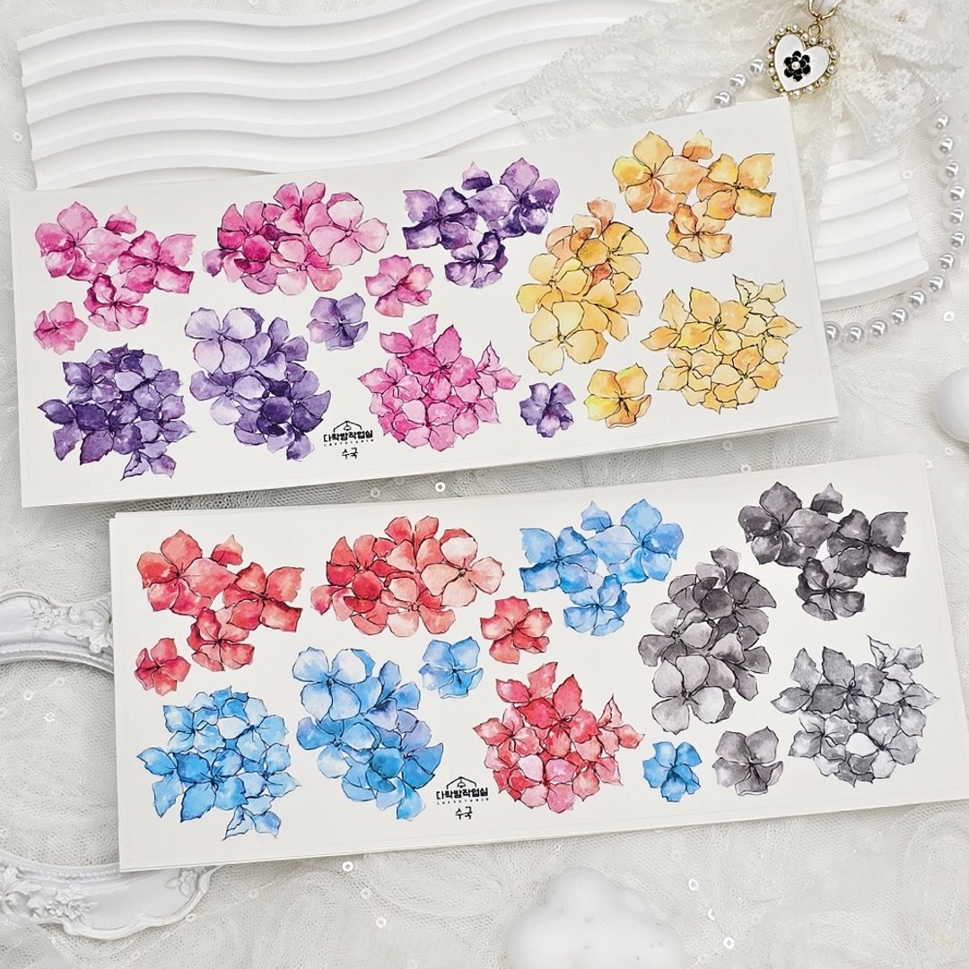 :hydrangea: 雾面透明贴纸 - 贴纸 - 其他材质 