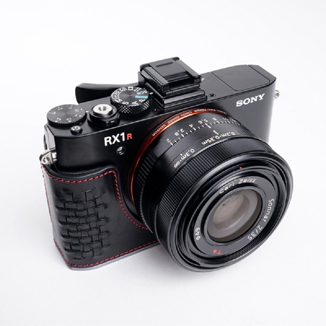适用机型SONY RX1R II  意大利皮革编织相机底座 - 相机包/相机袋 - 真皮 多色