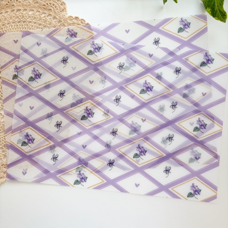 紫罗兰描图纸，恕不补货 - 纸盒/包装盒 - 纸 紫色