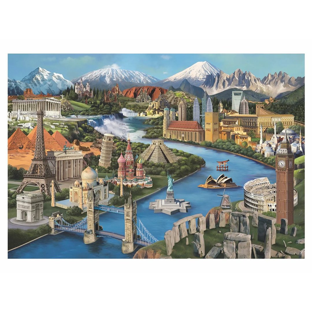 世界名胜_拼图_2000片 - 拼图 - 纸 