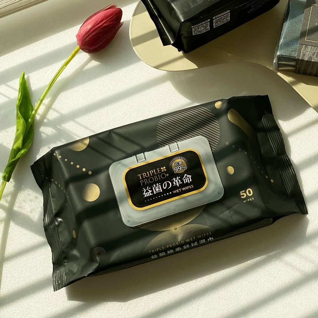 益菌の革命 益菌棉柔舒拭湿巾 50抽/包 - 生理用品 - 其他材质 多色