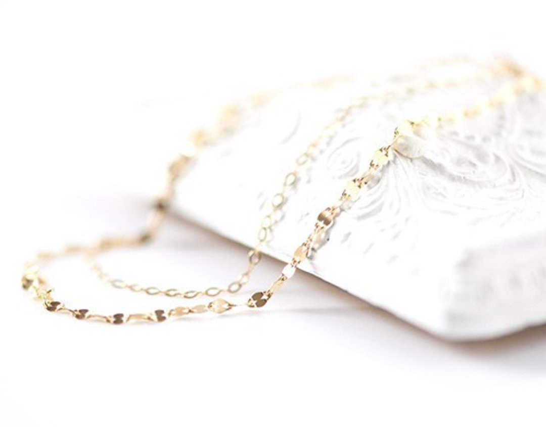 [14kgf] PRAYER chain double bracelet - 手链/手环 - 宝石 