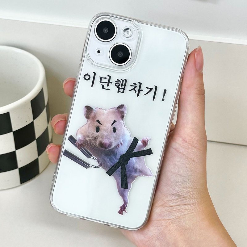 iPhone Galaxy Hamster 防摔防刮透明手机壳 - 手机壳/手机套 - 塑料 多色