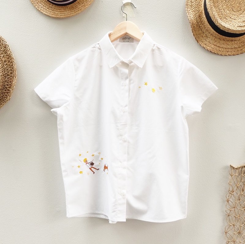 Little Prince Shirt : White - 女装上衣 - 棉．麻 白色