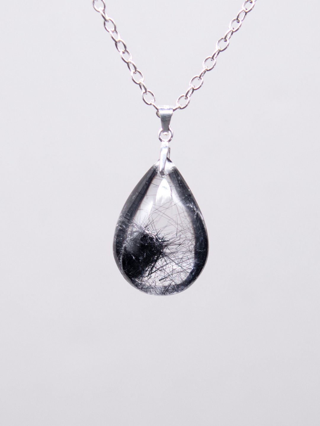 稀有辉铋矿 白水晶 吊坠 - 项链 - 水晶 