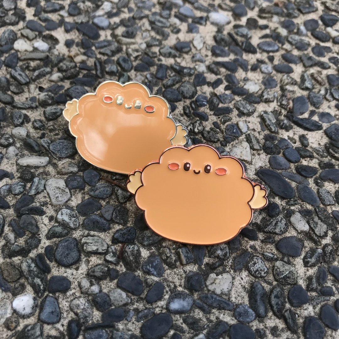 小芙酱金属徽章 - 徽章/别针 - 其他金属 橘色
