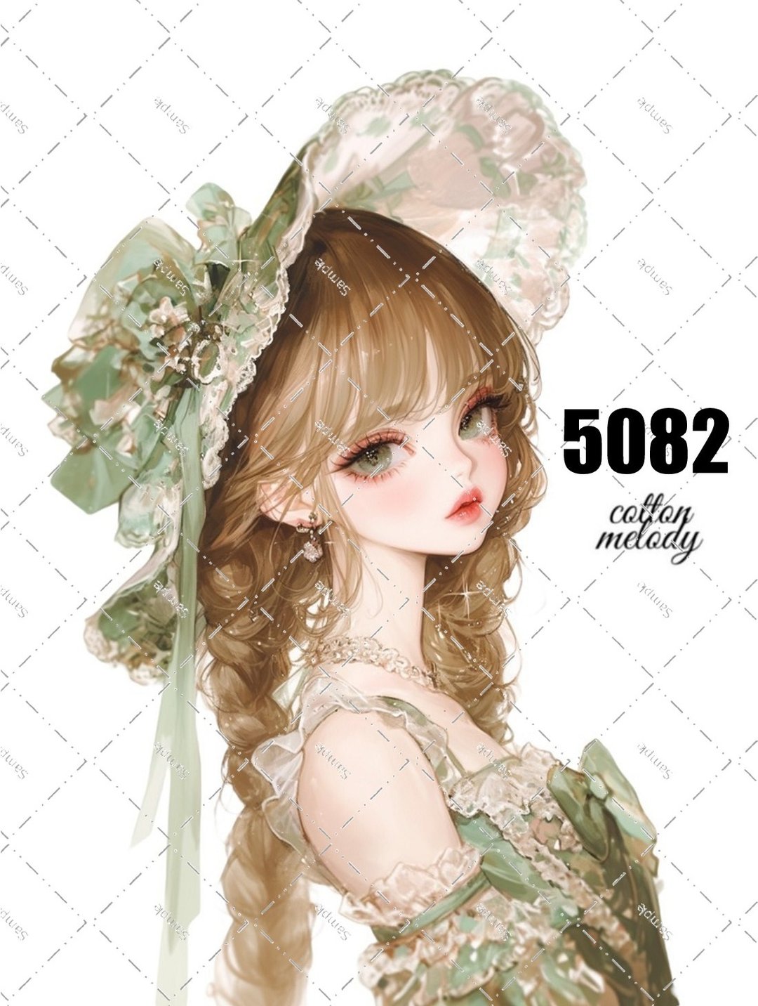 original sticker no.5082 人物贴纸 原创贴纸 原创人物贴纸 装饰贴纸 cotton melody - 贴纸 - 纸 