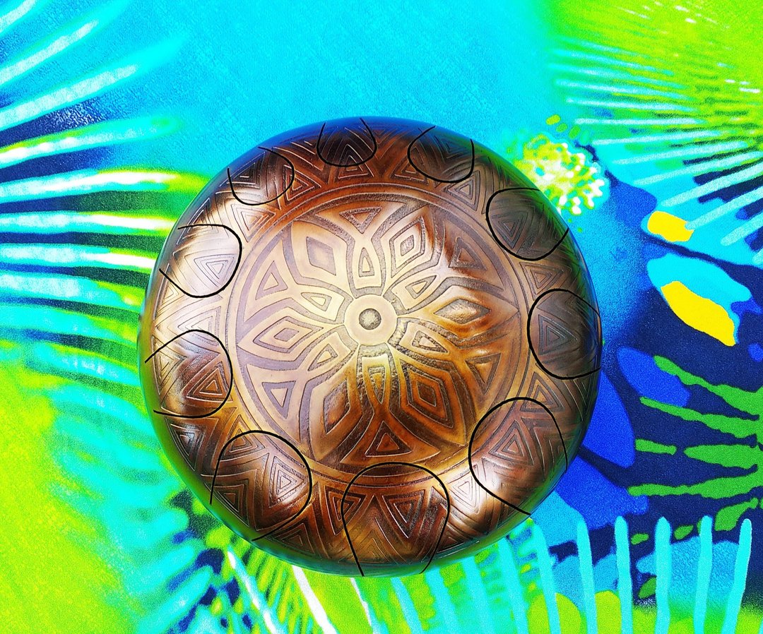 Magic Drum, Steel Tongue Drum, Vegan Drum, Steel Tongue, Shaman Drum - 桌游/玩具 - 其他材质 