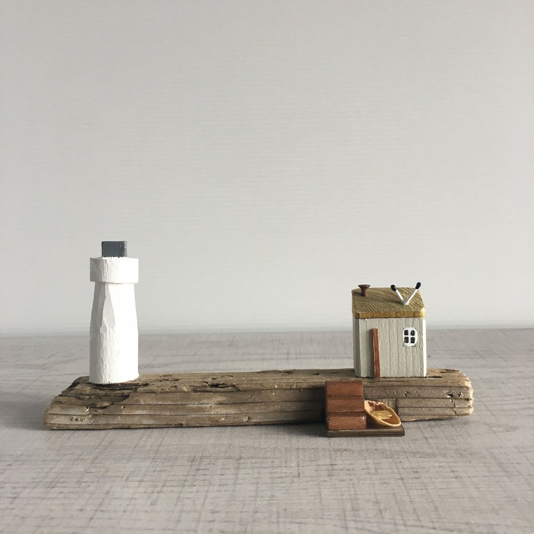 Driftwood interior-W450-entry model - 摆饰 - 木头 