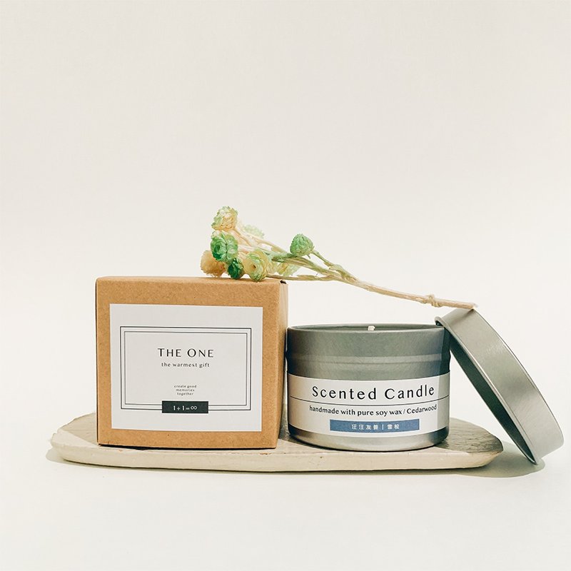 汪汪友善一 | 雪松 天然精油香氛蜡烛 - 蜡烛/烛台 - 陶 