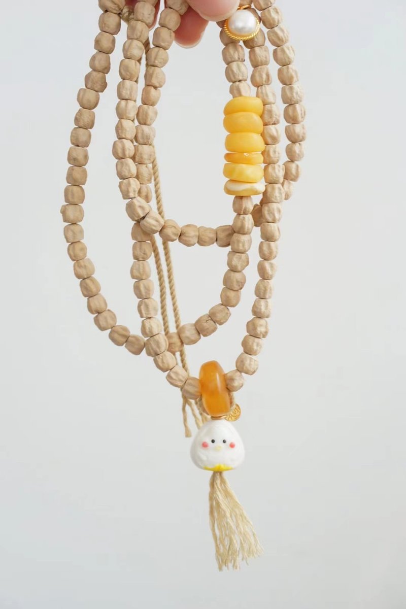 西藏。柏香籽 - 项链 - 宝石 