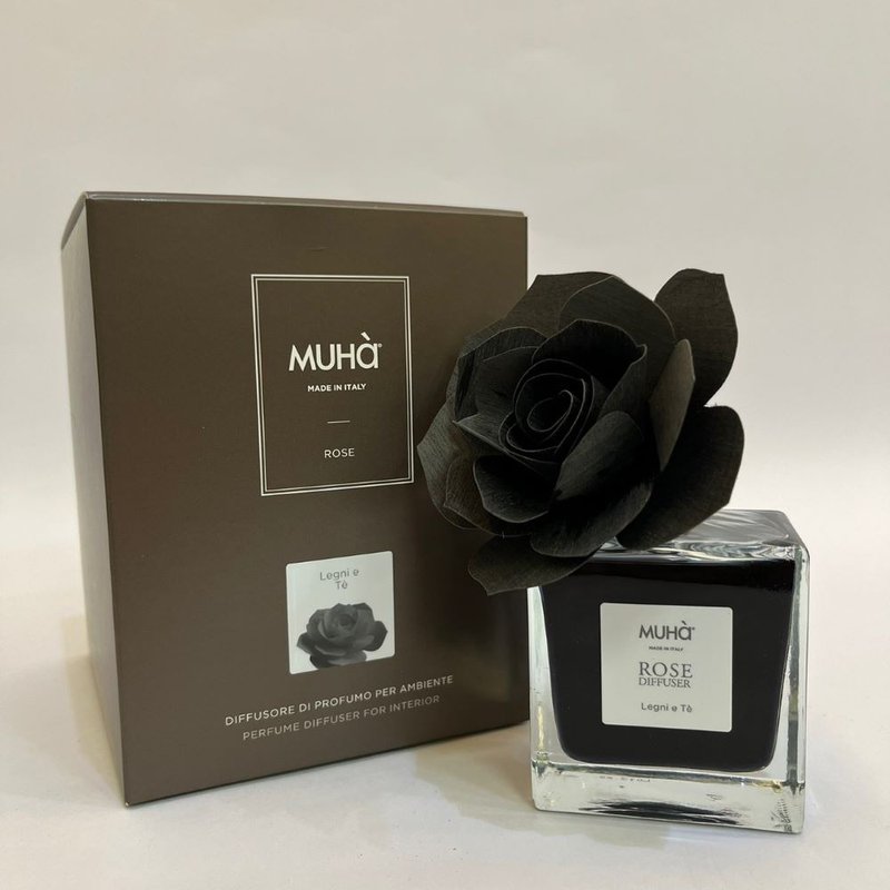 MUHà穆哈香氛 黑玫瑰-木韵伯爵 100ml/200ml - 香薰/精油/线香 - 精油 黑色
