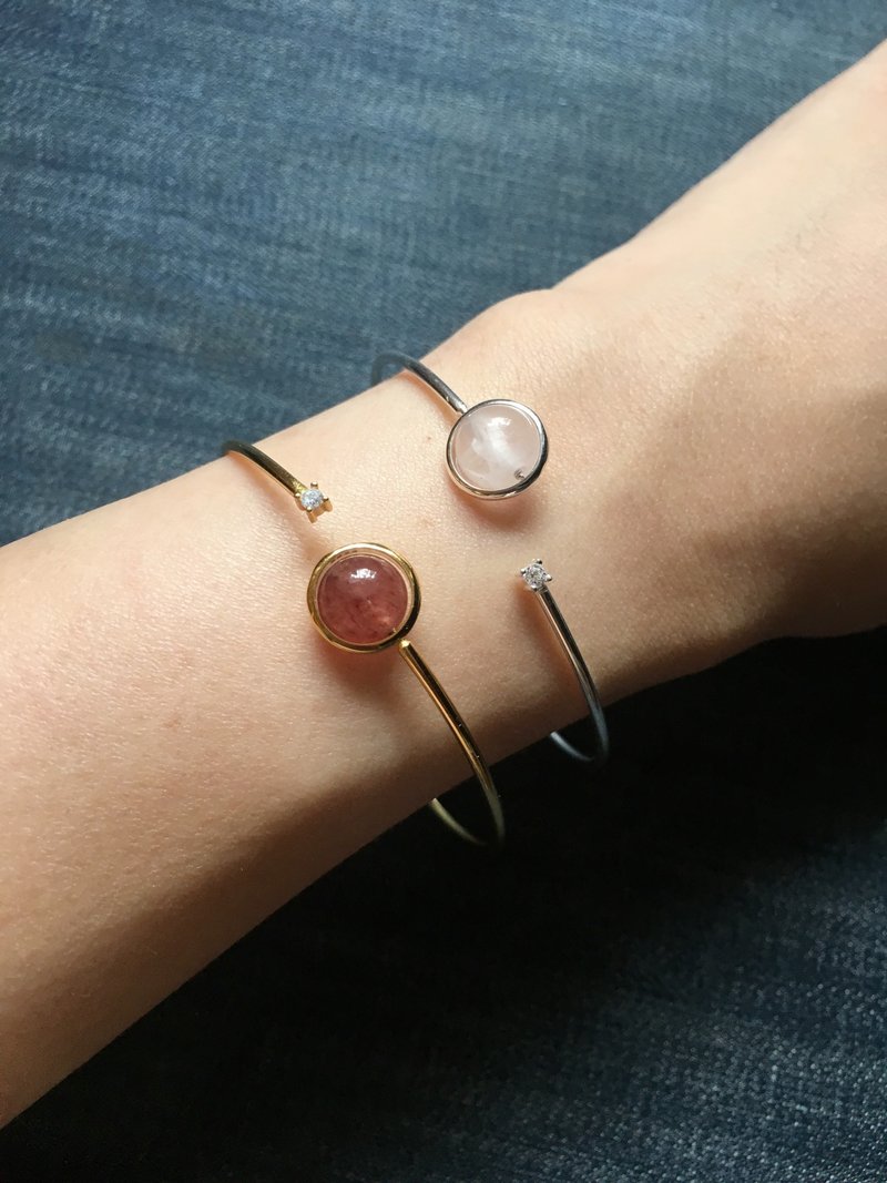 - 【星轨】 - | 水晶纯银手环系列 - 手链/手环 - 纯银 银色