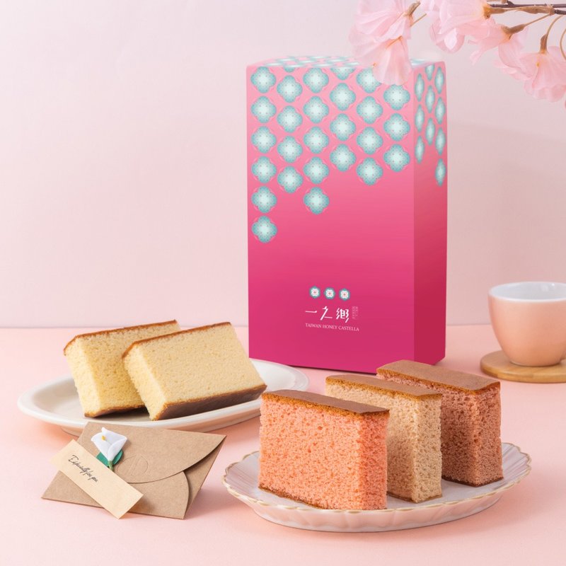 【一之乡】春之蜜语礼盒(春季限定/附提袋) - 蛋糕/甜点 - 新鲜食材 粉红色