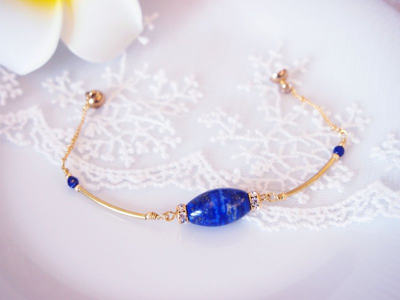 Anniewhere | 率气 |青金石手链/脚链 - 手链/手环 - 宝石 蓝色