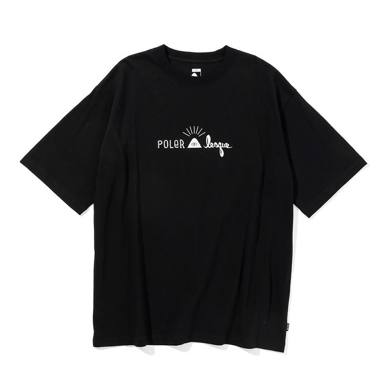 日本限定Poler x Lesque COTTON TEE 街头潮流联名棉T / 黑 - 男装上衣/T 恤 - 棉．麻 黑色