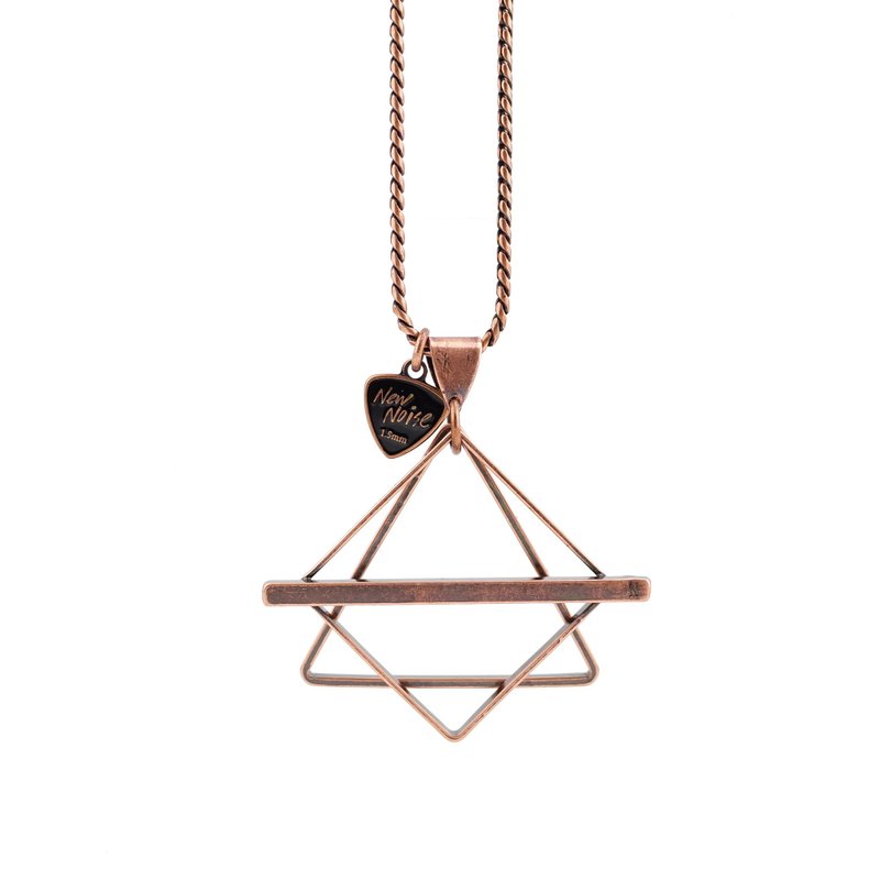 NEW NOISE音乐饰品实验所-开关项链 (红铜色款)Switch necklace - 项链 - 其他金属 红色