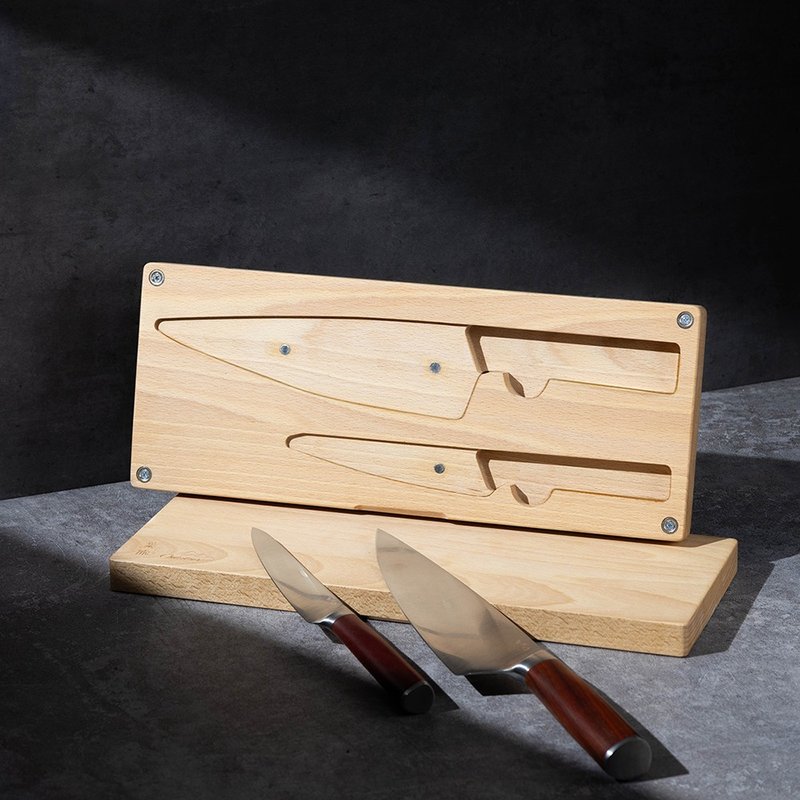 叶添-配件系列 匠人户外露营组-专用刀盒砧板 无刀具 - 菜刀/刀架 - 木头 