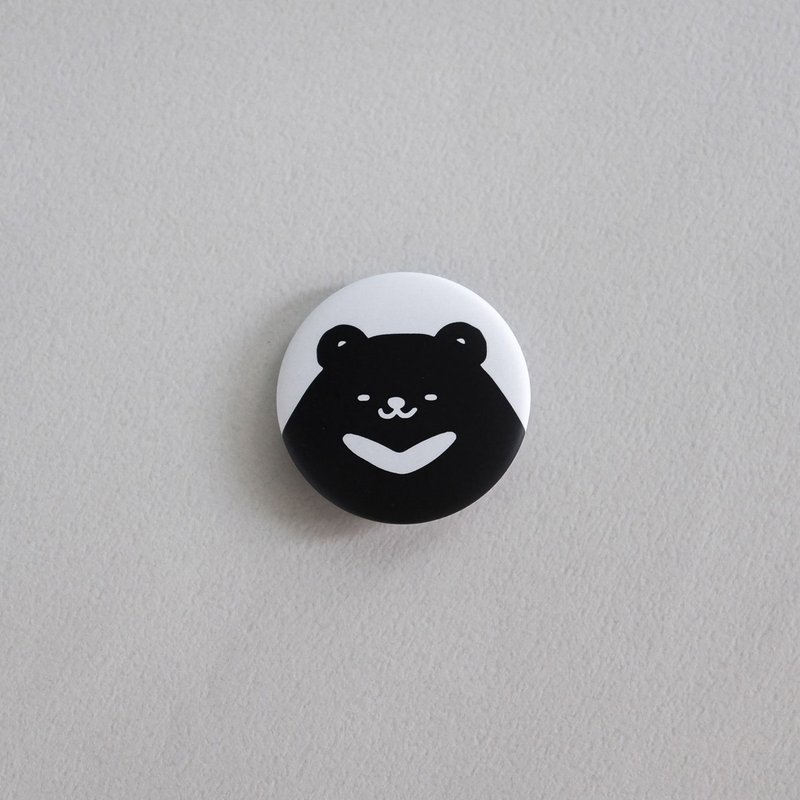 WHOSMiNG - PIN别针 TAIWAN BEAR - 胸针 - 塑料 白色