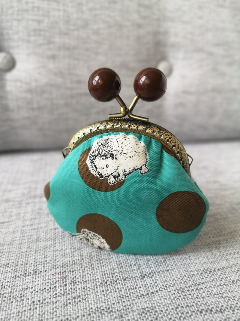 多巴胺色系 珍宝珠口金包 布艺零钱包/散纸包 - 零钱包 - 棉．麻 