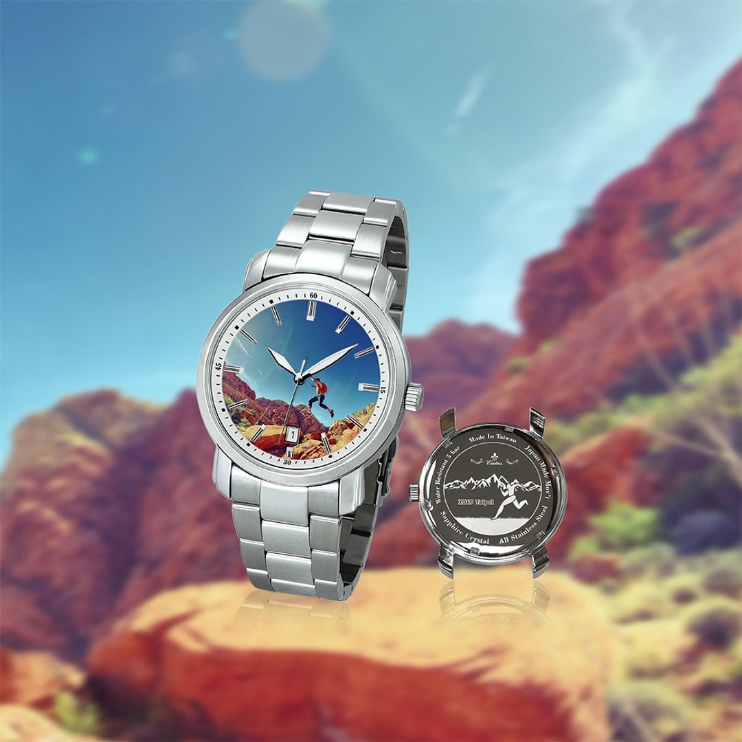 【手表定制】39 mm 8205MS 钢色 (表面+底盖设计订制) - 男表/中性表 - 不锈钢 