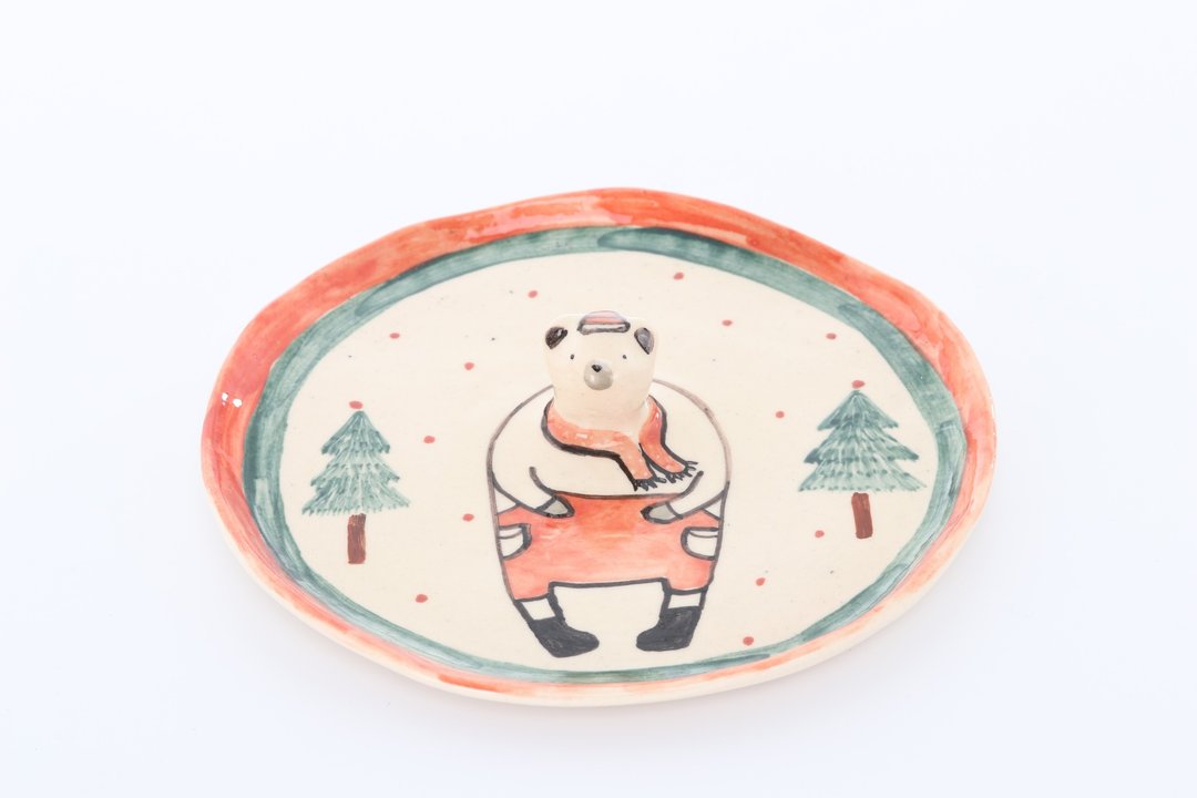 little bear christmas - 花瓶/陶器 - 瓷 红色
