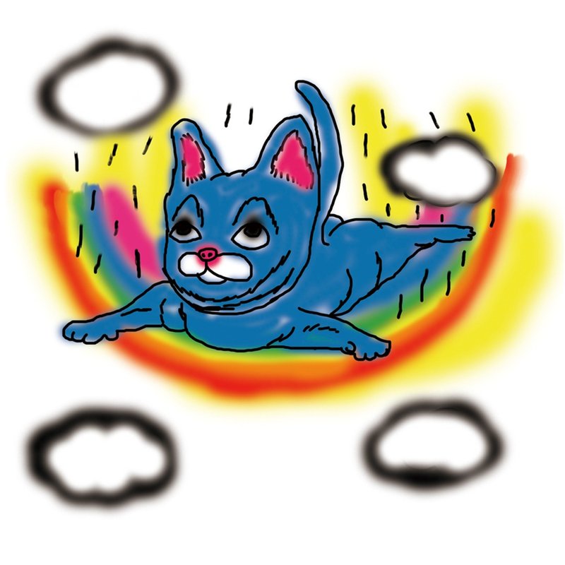 坠落的猫 T - shirt - 女装 T 恤 - 棉．麻 多色