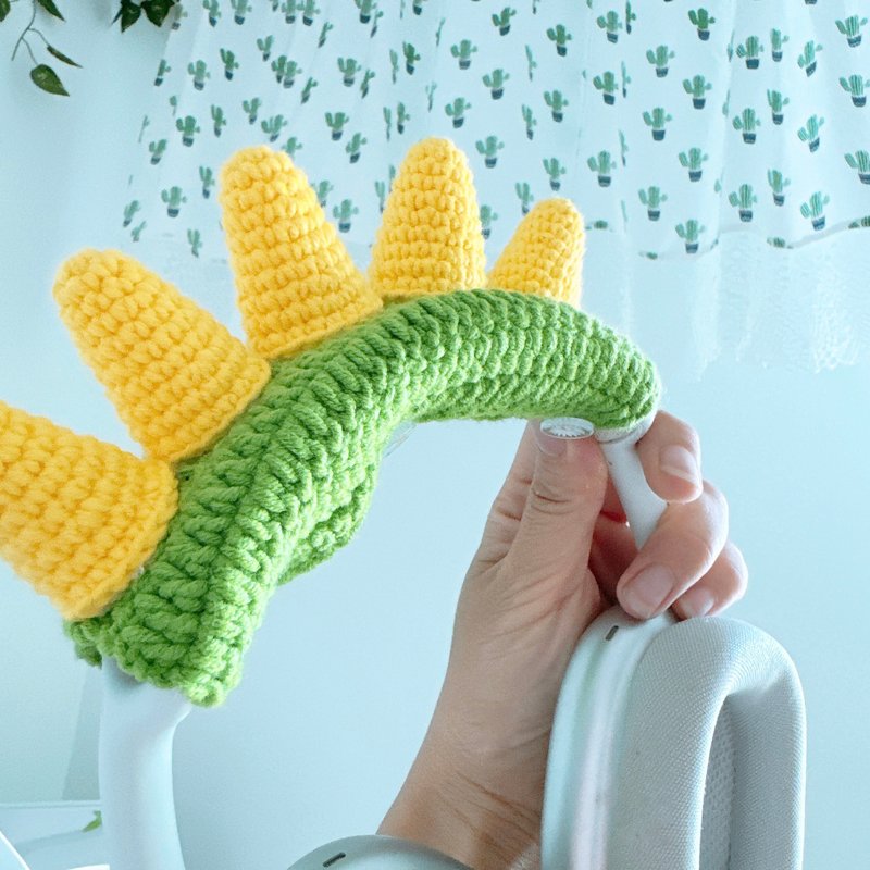 可爱恐龙原创设计AirPod Max 保护套 索尼 XM5 头戴式耳机保护套 - 耳机 - 其他材质 