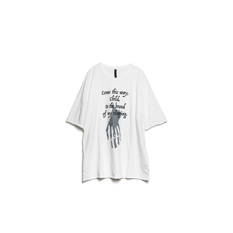 Oni Tee White - 男装上衣/T 恤 - 棉．麻 