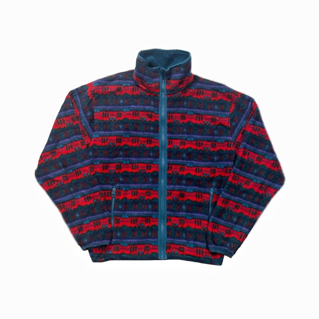 80s L.L.Bean Pattern Fleece Jacket 图腾摇粒绒山系外套 - 女装休闲/机能外套 - 聚酯纤维 多色