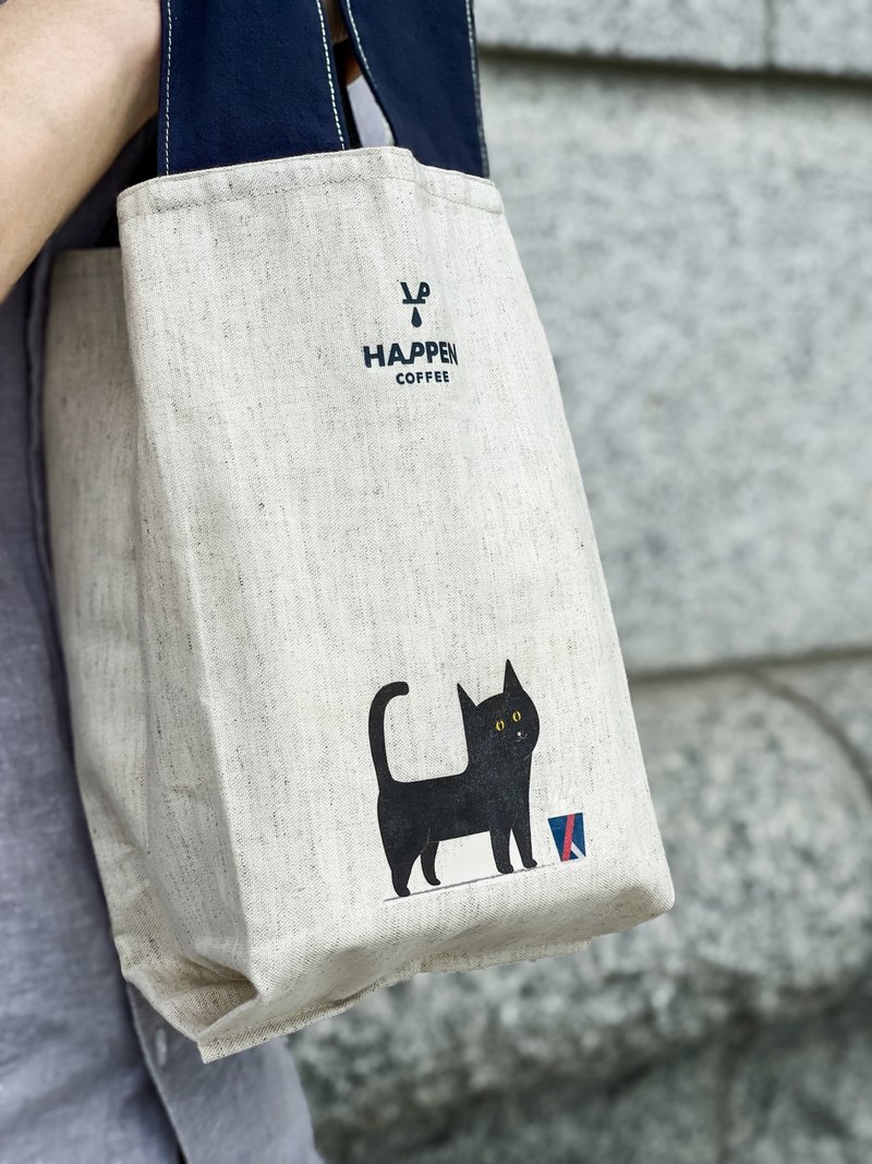 【可爱生活提案】手作棉麻礼布袋 | 3 款设计 - 手提包/手提袋 - 棉．麻 白色