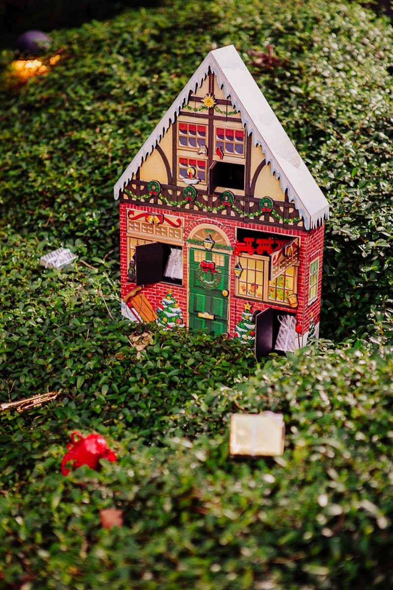 美国经典圣诞倒数盒-圣诞雪屋 /创造完美圣诞体验 - 摆饰 - 木头 绿色