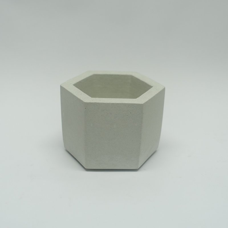 素面小六水泥盆 - 植栽/盆栽 - 水泥 灰色
