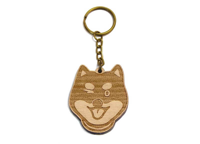 柴犬 / 赤柴 / 毛小孩 / 宠物 / 狗狗 / 木作 / 原木钥匙圈 / - 钥匙链/钥匙包 - 木头 