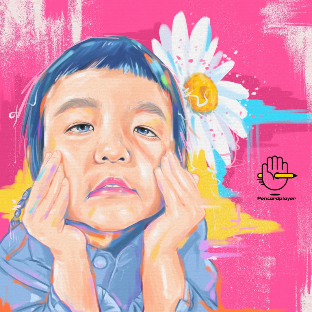 定制化电绘 人物 小孩 亲子 似颜绘 - 订制画像 - 其他材质 