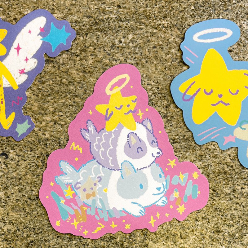 第五泛音系列 三款造型小卡 - 卡片/明信片 - 纸 多色