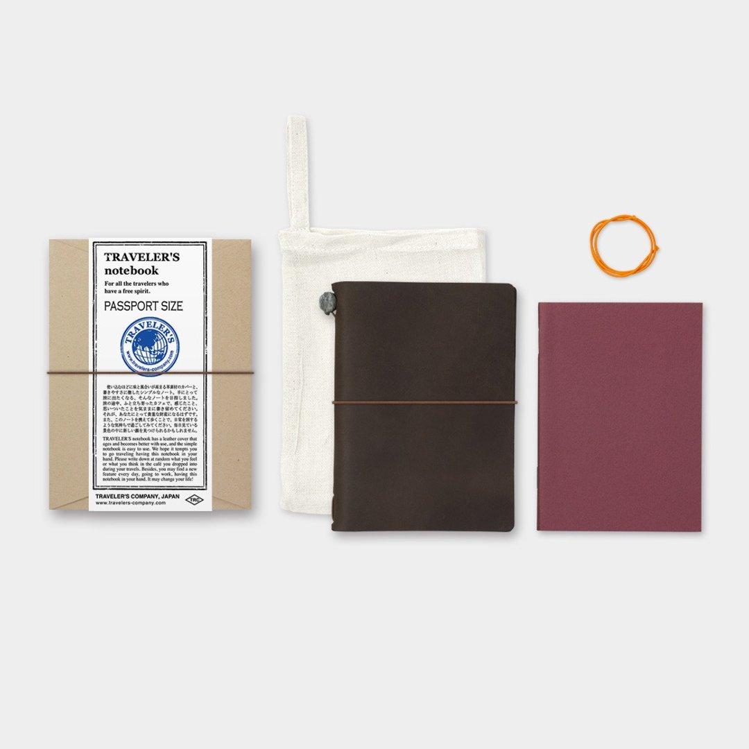 Traveler's Notebook PA SIZE - 棕 - 笔记本/手帐 - 真皮 咖啡色
