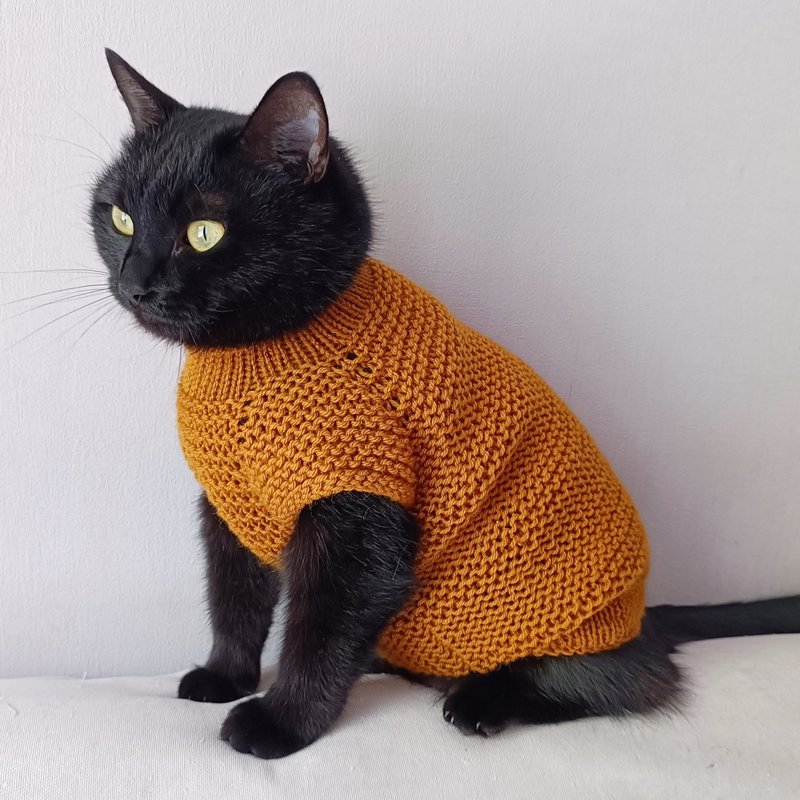 Cat jumper Sweater for pets Sweater for cat Sphynx cats sweaters Dog sweaters - 衣/帽 - 羊毛 