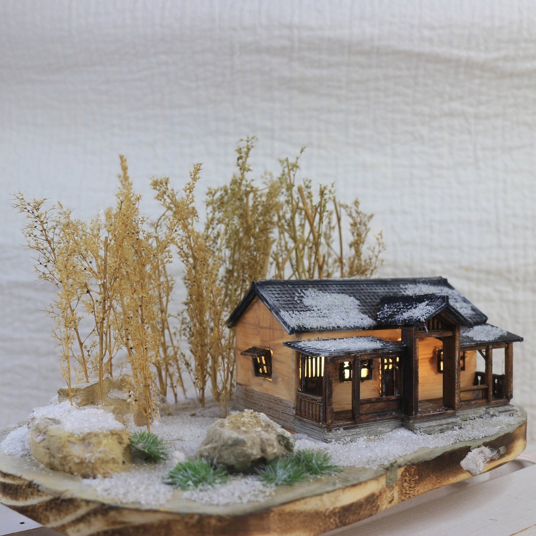 细雪 沉浸艺术 / 灯饰 - 摆饰 - 木头 白色