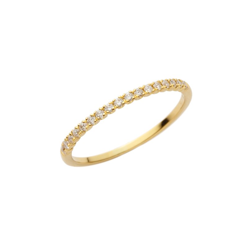 18K 钻石线戒 - 戒指 - 贵金属 金色