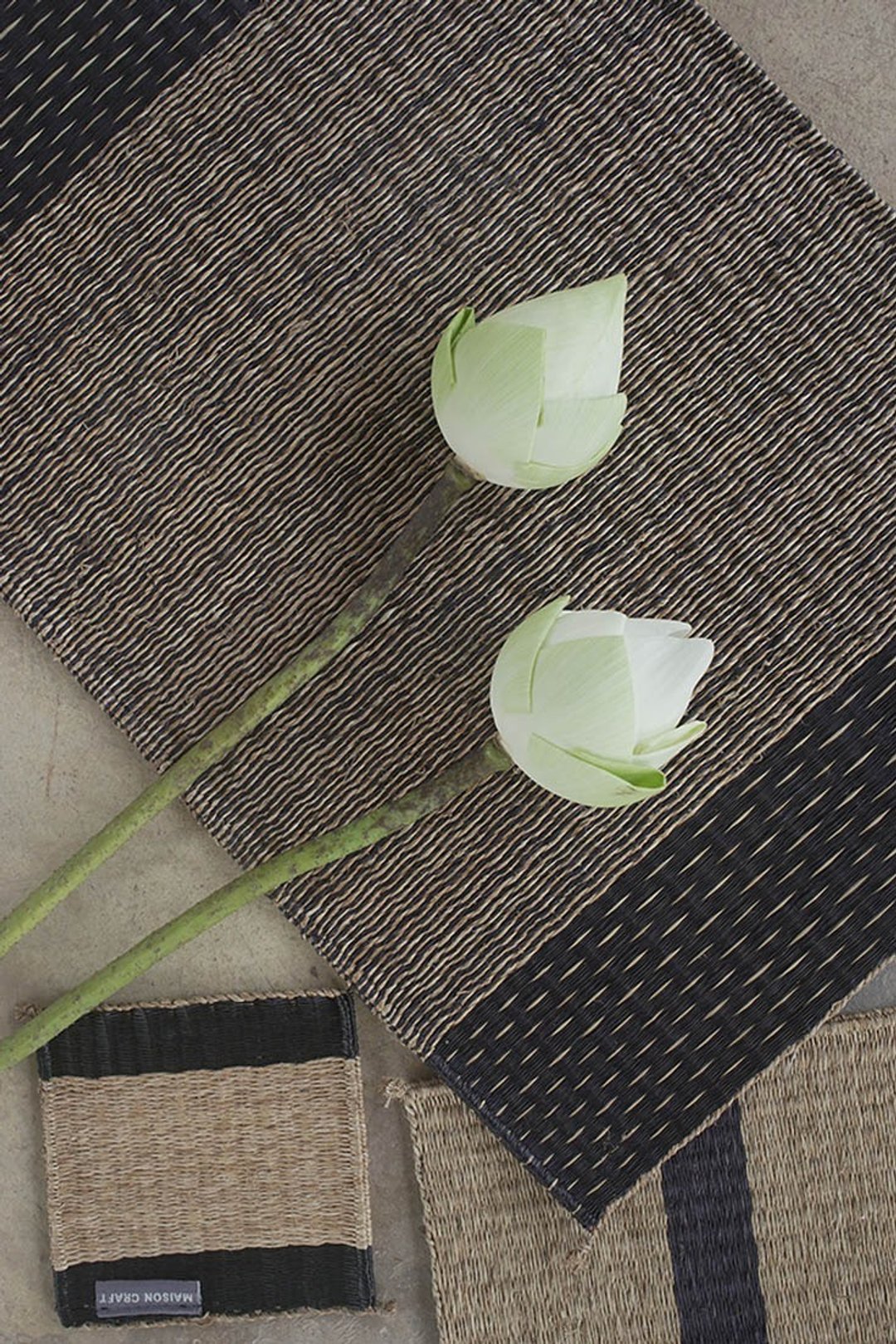 Set 2, Indigo Housewarming, Home Gifts, placemat, table mat, jute platemat - 餐垫/桌巾 - 环保材料 咖啡色