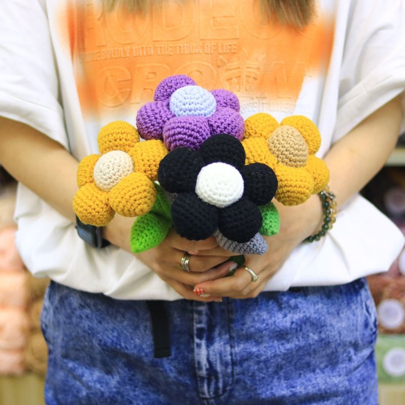 童趣田园风波波球花工作坊 - 编织/羊毛毡/布艺 - 棉．麻 