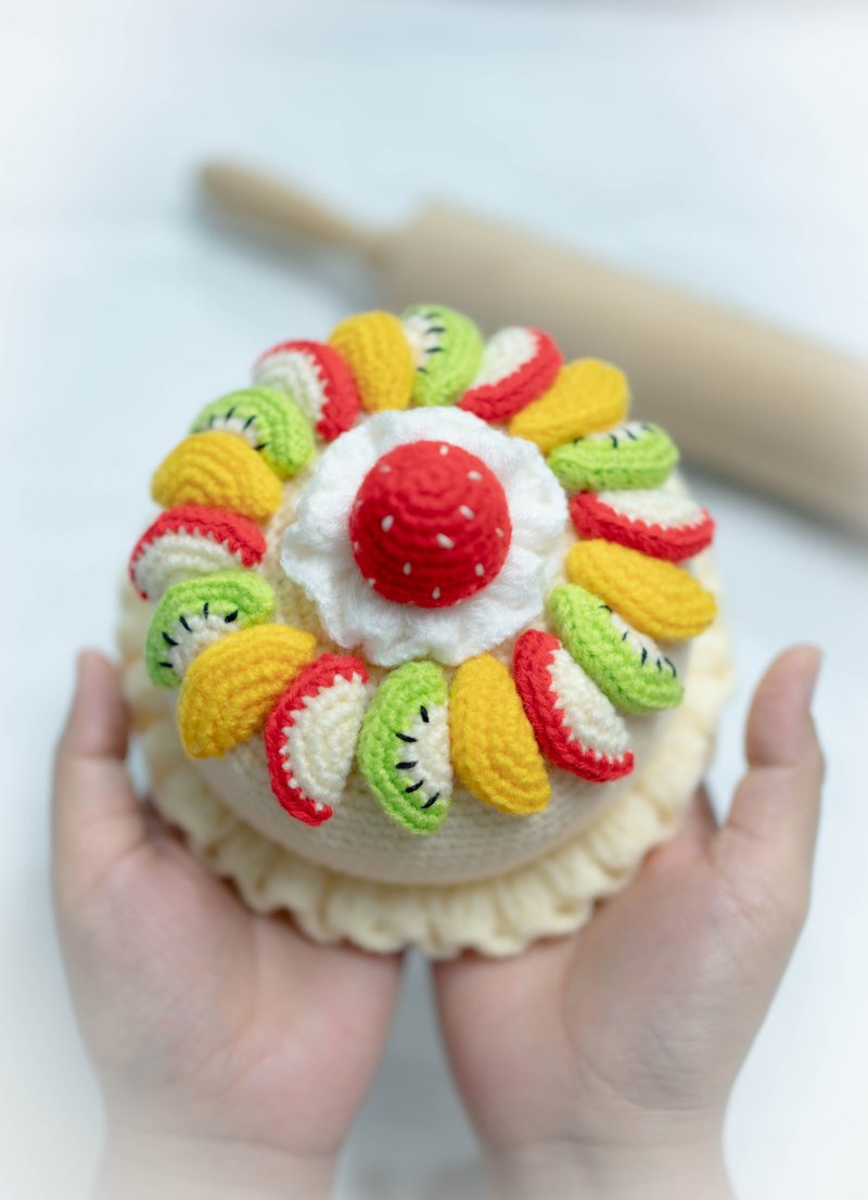 Knitting Cake Crochet cake. Handmade. Virtual reality. - 玩偶/公仔 - 绣线 