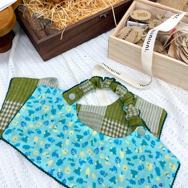 芳形直线压纹口水巾 - 围嘴/口水巾 - 棉．麻 