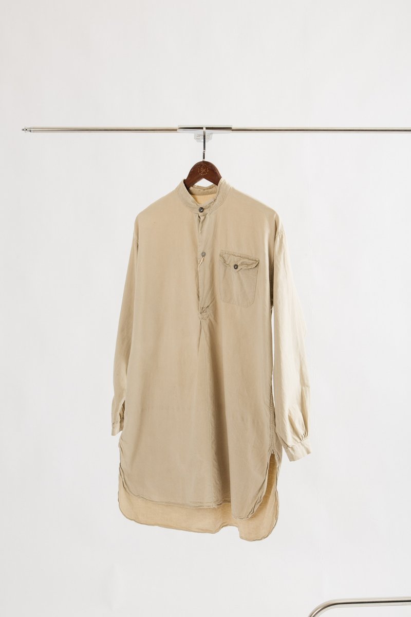 Sweden M39 Pullover Shirt【初恋贩卖所】E204 - 男装外套 - 棉．麻 卡其色